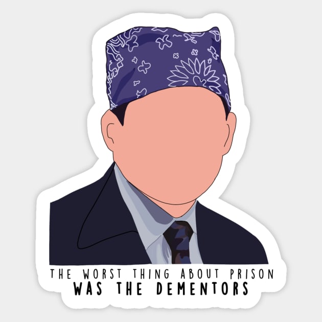 Prison Mike- The Office American sitcom Sticker by digitalsbyannnn